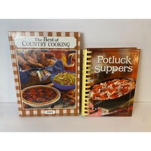 Best of Country Cooking 2001 & Potluck Suppers Cookbook Set Reiman Publications